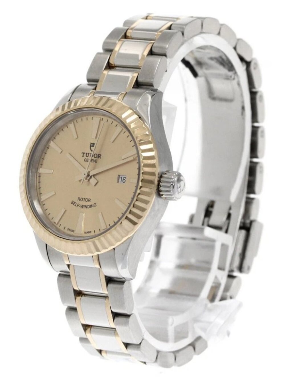 TUDOR style 12113 cal.2671 gold Dial Automatic Ladies Watch_871636